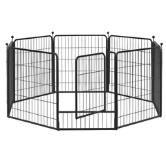 32"8 Panel Pet Dog Playpen Cage Enclosure Exercise Cat Puppy Metal Fence AU