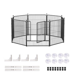 32"8 Panel Pet Dog Playpen Cage Enclosure Exercise Cat Puppy Metal Fence AU