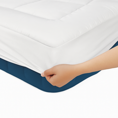 Luxury Mattress Topper Pillowtop Bedding Mat Pad Fitted Cover Underlay KING