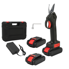 Electric Pruner 2 Battery Cordless Secateur Branch Scissor Cutter Shears