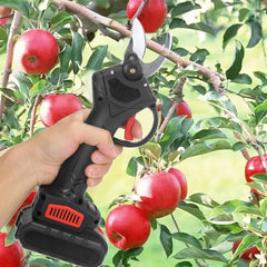 Electric Pruner 2 Battery Cordless Secateur Branch Scissor Cutter Shears