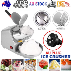 Upgraded Electric Ice Crusher Shaver Snow Cone Maker Commercial Machine2200r/m