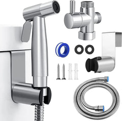 Stainless Steel Douche Bidet Toilet Spray Shower Shattaf Diverter Kit Handheld