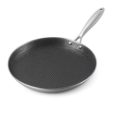 30cm Stainless Steel Crepe Pan Non-Stick Pan Honeycomb Coating Frying Pan Pizza6299