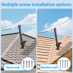 For Starlink Gen 3 Mount Mounting Kit Heavy Duty Roof &Wall 180° Adjustable Pole