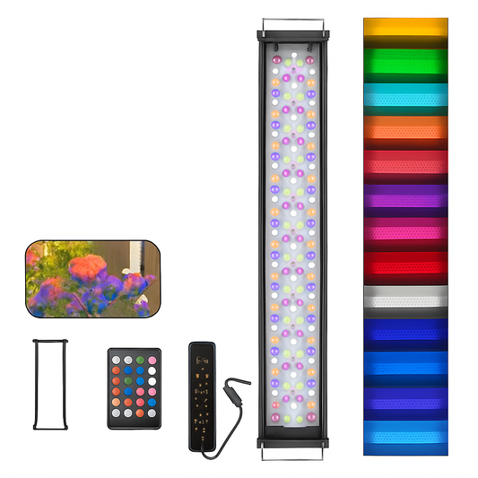 2Sets LED Light 40cm Full Spectrum Aquarium Lighting Aqua Plant Fish Tank Lamp 15W