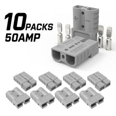X-BULL 10 x 50A Anderson Style Plug Copper Connectors Terminals Pack Caravan Trailer Solar