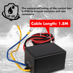 12V Electric Winch 4500LBS Winch Steel Cable Trailer Towing Remote ATV UTV