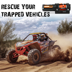 Electric Winch 4500lbs Winch Synthetic Rope Wireless Towing Trailer ATV Winch UTV Winch 4WD