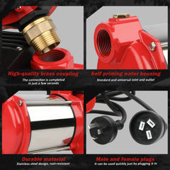 ETOSHA 2000W Garden Water Pump High Pressure 4-Stage Tank Irrigation Water Pump