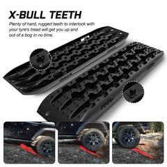 X-BULL Recovery tracks Sand tracks KIT Carry bag mounting pin Sand/Snow/Mud 10T 4WD-black Gen3.0