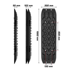 X-BULL Recovery tracks Sand tracks KIT Carry bag mounting pin Sand/Snow/Mud 10T 4WD-black Gen3.0