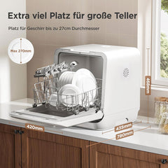 Midea 3rd Generation Bench Top Mini Dishwasher