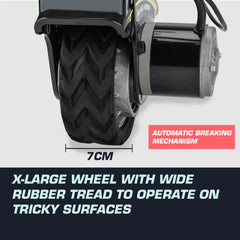 T-REX Heavy Duty 12V 350W Motorised Jockey Wheel, 2270kg Rated Electric Powered Mover for Caravan Trailer Boat