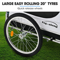 TAG-ALONG Pet & Cargo Bike Trailer, Bicycle Pet & Cargo Trailer, Cargo Carrier, Blue