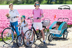 Tag-along Kids Bike Trailer Child Bicycle Pram Stroller Children Jogger Blue