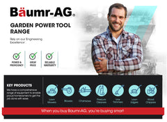 BAUMR-AG Cordless Leaf Blower Vacuum Petrol Hand Garden Lawn Held Vac 2-Stroke