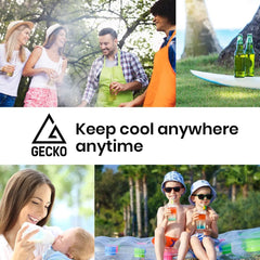 GECKO 125L Portable Upright Fridge, 12V/24V for Motorhome, Caravan, Black