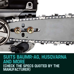 BAUMR-AG 2 x Chains for a 20" Bar Chainsaw, 76DL .325" Pitch .058" Gauge Low Kickback
