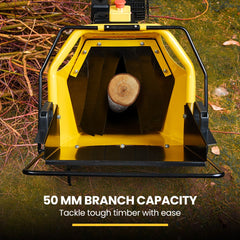 MICHIGAN 7HP 212cc Petrol Wood Chipper, Tree Mulcher - Raptor 1100