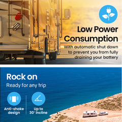 GECKO 142L Upright Portable Fridge / Freezer, 12V/24V for Motorhome and Caravan, Silver