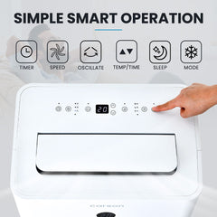 CARSON 3.5kW Portable Air Conditioner, with Dehumidifier Mode & Fan Cooler