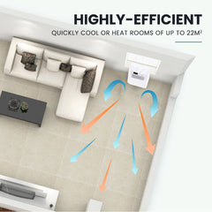CARSON 2.9kW Reverse Cycle Portable Air Conditioner and Heater, with Dehumidifier, Cooling and Heating AC