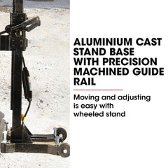 BAUMR-AG 3200W 280mm Wet/Dry Core Drill w/ Wheeled Stand & 102mm Bit Combo, for Concrete Coring Hole Drilling