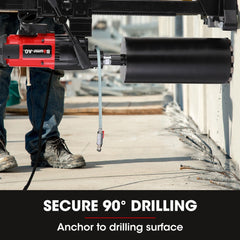BAUMR-AG 3200W 280mm Wet/Dry Core Drill w/ Wheeled Stand & 102mm Bit Combo, for Concrete Coring Hole Drilling