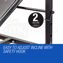 PROFLEX 7in1 Weight Bench Press Multi-Station Home Gym Leg Curl Equipment Set