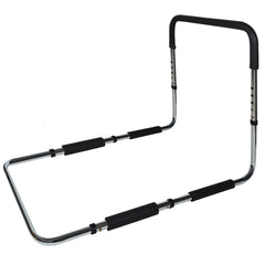 Equipmed Bed Assist Adjustable Hand Rail Support Aid for Seniors, 125kg Capacity, Bedside with Soft Grip Handle