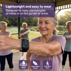 EQUIPMED GPS Fall Detection Emergency Bracelet with SOS Button, for Seniors, 2 Way Calling, Location Tracking, Speed Dial, iPhone and Android Compatible