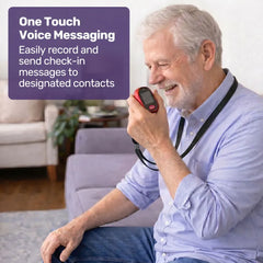 EQUIPMED Fall Detection Alarm Watch/Pendant with GPS and SOS Emergency Button, for Seniors, Location Tracking, 2-Way Calling, iPhone and Android Compatible