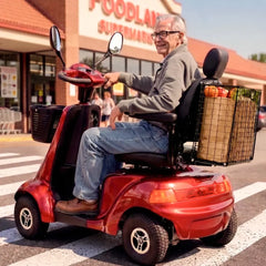 EQUIPMED Mobility Scooter Basket for VentureCruise, LeisureCruise & ProRider, Simple Tool-less attachment