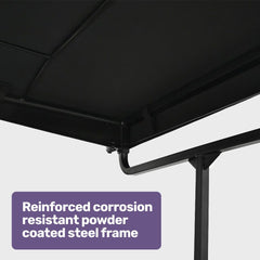 EQUIPMED Mobility Scooter & Power Wheelchair Shade Canopy Roof, 1-Inch Mount, 3 Height Settings, Black