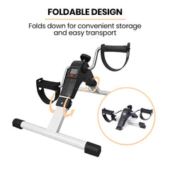 PROFLEX Foldable Mini Pedal Exerciser with Adjustable Resistance
