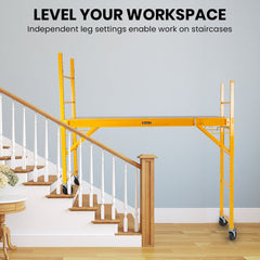 Baumr-AG 450kg Mobile Scaffold High Work Platform Scaffolding Portable