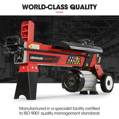 Baumr-AG 9 Ton Electric Log Splitter 9T Wood Cutter Hydraulic Fire Wood Block Axe Small Machine