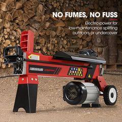 Baumr-AG 9 Ton Electric Log Splitter 9T Wood Cutter Hydraulic Fire Wood Block Axe Small Machine