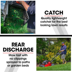 Baumr-AG 248cc Lawn Mower 4-Stroke 21 Inch Petrol Lawnmower 4-in-1 Self-Propelled Electric Start