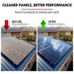 JET-USA 5.5m Telescopic Rotary Surface Cleaner Brush, for Solar Panels, Walls, Windows, M22 Pressure Washer Connection