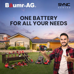 BAUMR-AG 20V 4Ah SYNC Lithium-Ion Battery, Replacement or Spare Battery, Rechargeable
