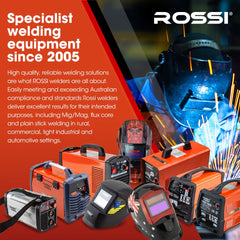 ROSSI 160 Amp AC DC TIG MMA ARC Stick Inverter Welder, Ideal for Aluminium and Copper Welding, 15A Plug
