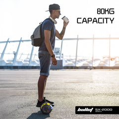 BULLET SX-2000 Hoverboard Scooter, 500W Brushless, Superior Self Balancing System, UL Certified, LED Lights, Hip Hop Design