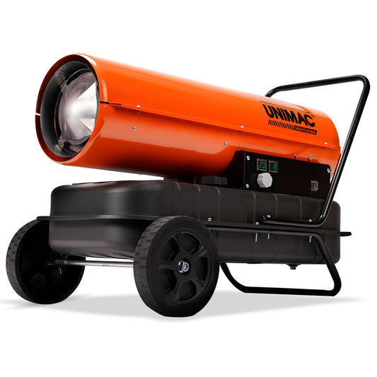UNIMAC 30KW Portable Industrial Diesel Direct Forced Air Space Heater, Commercial Grade for Warehouse Worksite Shed Drying Greenhouse Agricultural Breeding