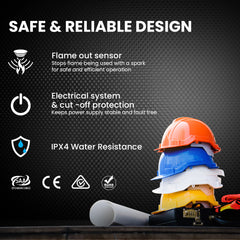 UNIMAC 30KW Portable Industrial Diesel Direct Forced Air Space Heater, Commercial Grade for Warehouse Worksite Shed Drying Greenhouse Agricultural Breeding