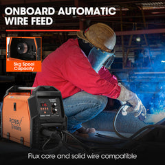 ROSSI 140A MIG/MAG/MMA/ARC/TIG Multi-Purpose Welder MIG-140, Flux/Solid Wire/CO2 Or Argon Gas