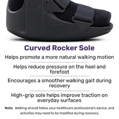 EQUIPMED CAM Walker Moon Boot – Medium, Foot Injury Support, Ankle Recovery, Adjustable Fit, Lightweight Walking Boot