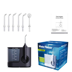 Orku 1000ml Water Flosser Electric Oral Irrigator - Stepless Pressure Black