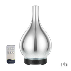 Orku Essential Oil Aroma Diffuser - Mirror 3D Fireworks Light USB Remote
